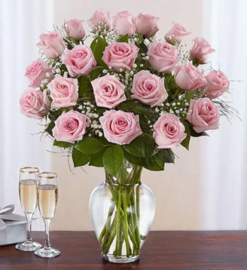 Long Stem Pink Roses