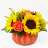 Small Harvest Traditions Pumpkin Bouquet Paradise Flowers Delivery Same Day Roses Birthday Anniversary Fort Lauderdale Dania Hollywood Broward Palm Beach pumpkin flower