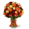 Medium Thanksgiving Blessings Vase Centerpiece Paradise Flowers Delivery Same Day Roses Birthday Anniversary Fort Lauderdale Dania Hollywood Broward Palm Beach BQT Thanksgivings